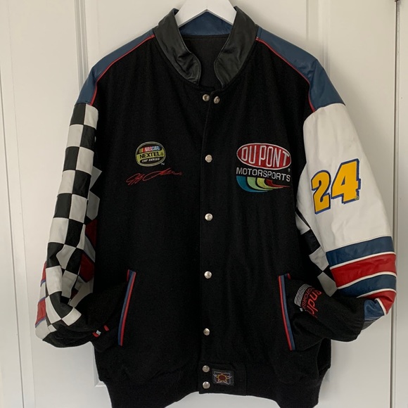Vintage Jeff Gordon NASCAR Motorsports Reversible Varsity Jacket - Picture 2 of 13